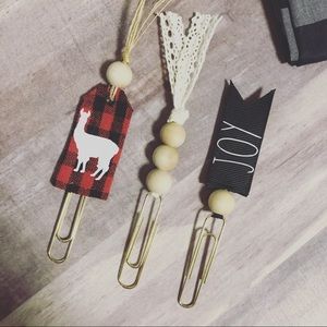 Rae Dunn Inspired Planner Paper Clip set of 3